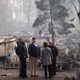 Trump visits Paradise, California, which was devastated by the Camp Fire. He wrongly blamed the fires on forest mismanagement.